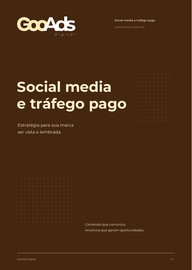 Capa da proposta comercial GooAds